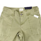 Sanctuary olive green Crop Pants cargo pockets women's size 26 small NEW
