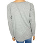 LEITH gray sweatshirt long TOP size XS extra small shoulder side zipper details