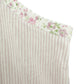 Aria pink & white stripes dainty flowers Night Gown women's XL granny sleepwear