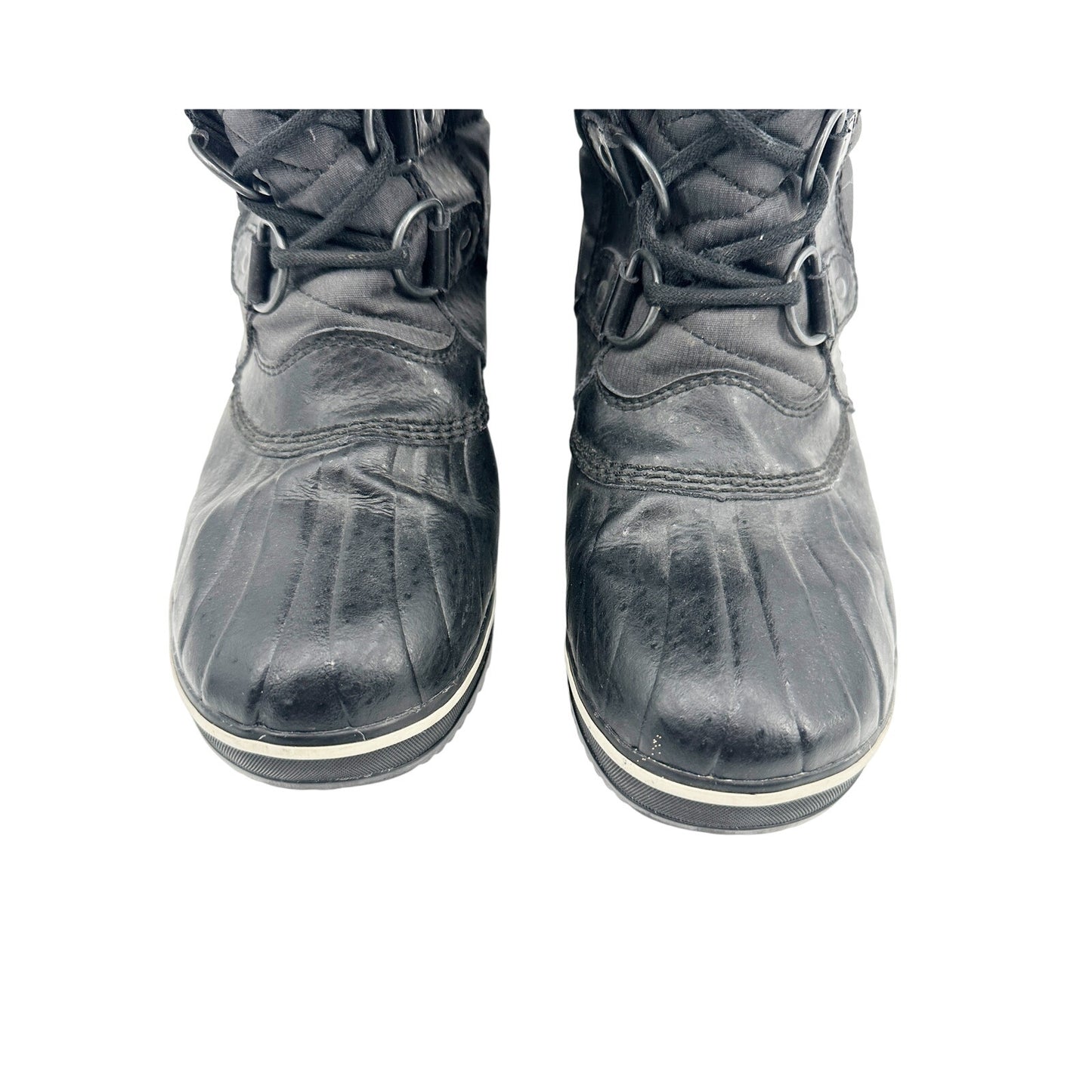 Sorel Tofino black Winter mid-calf Boots women's 7 waterproof faux fur