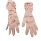 vintage pink Ruched Gloves women's SMALL formal evening mid-length