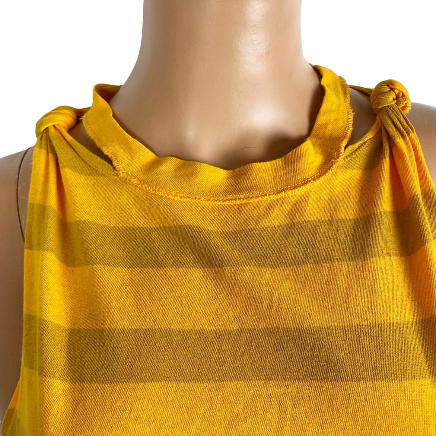 We the Free People mandarin orange The Twist striped Tank top XS shirt NEW $48