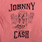 Daydreamer for Free People dark rose Johnny Cash tee T-shirt women's SMALL top