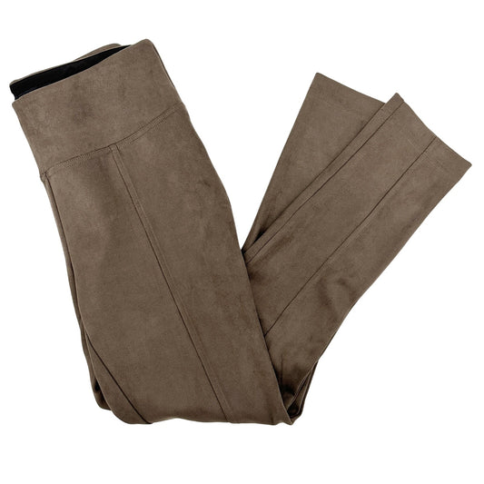 Andrew Marc taupe faux suede pull on Pants women's SMALL