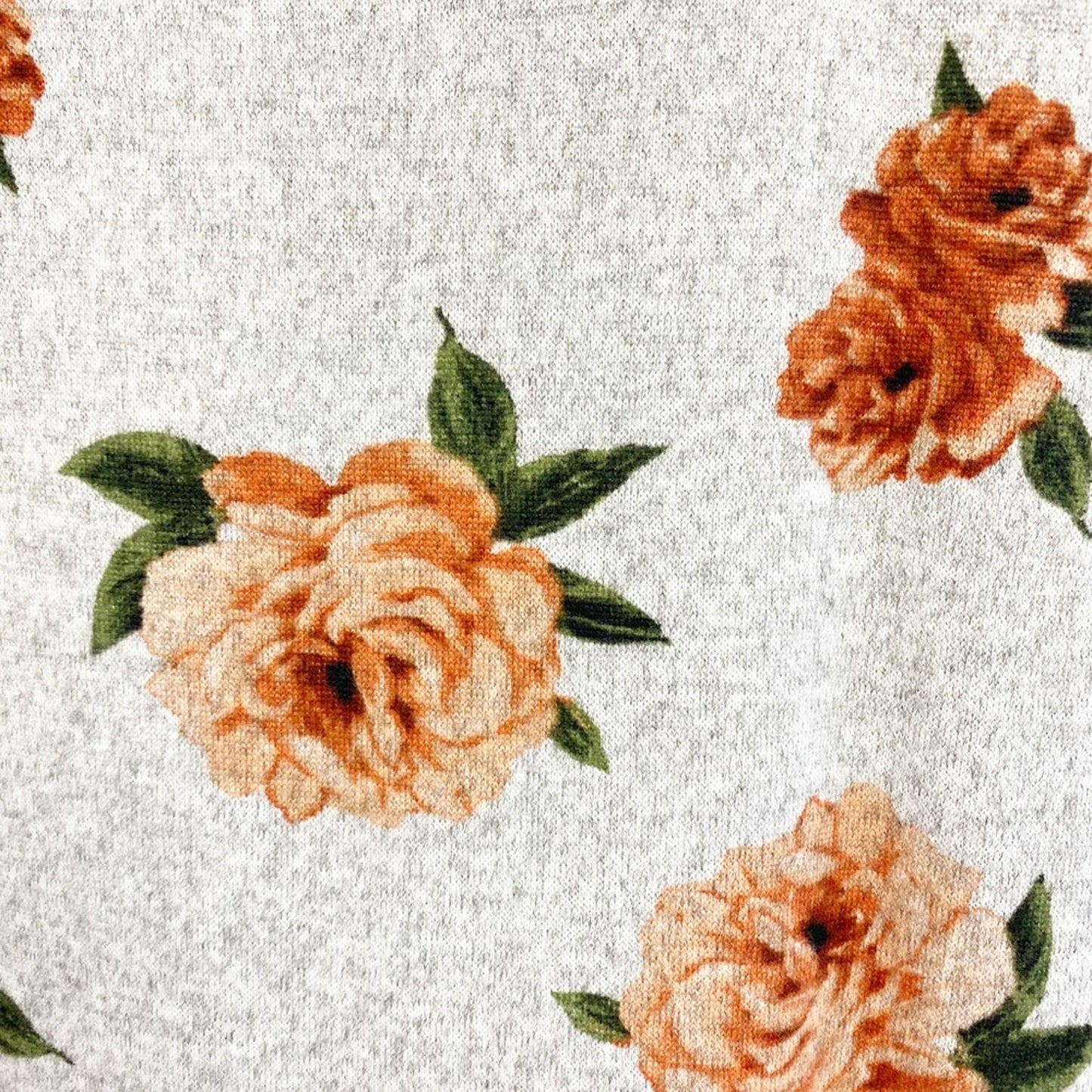 Blue Moon Pink Star gray peach floral SLEEPWEAR knit chemise gown size M new $34