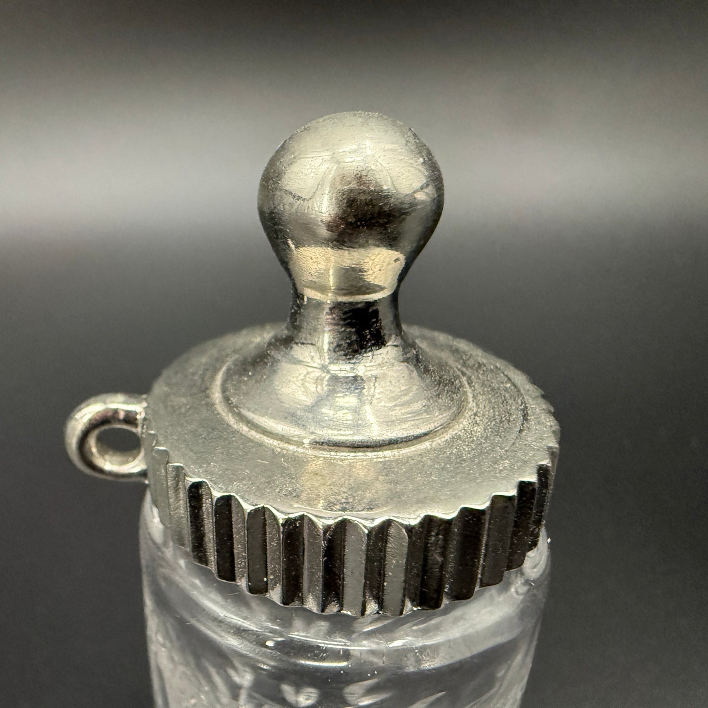 Waterford Crystal glass Baby's 1st Christmas small baby bottle ornament 3.75"