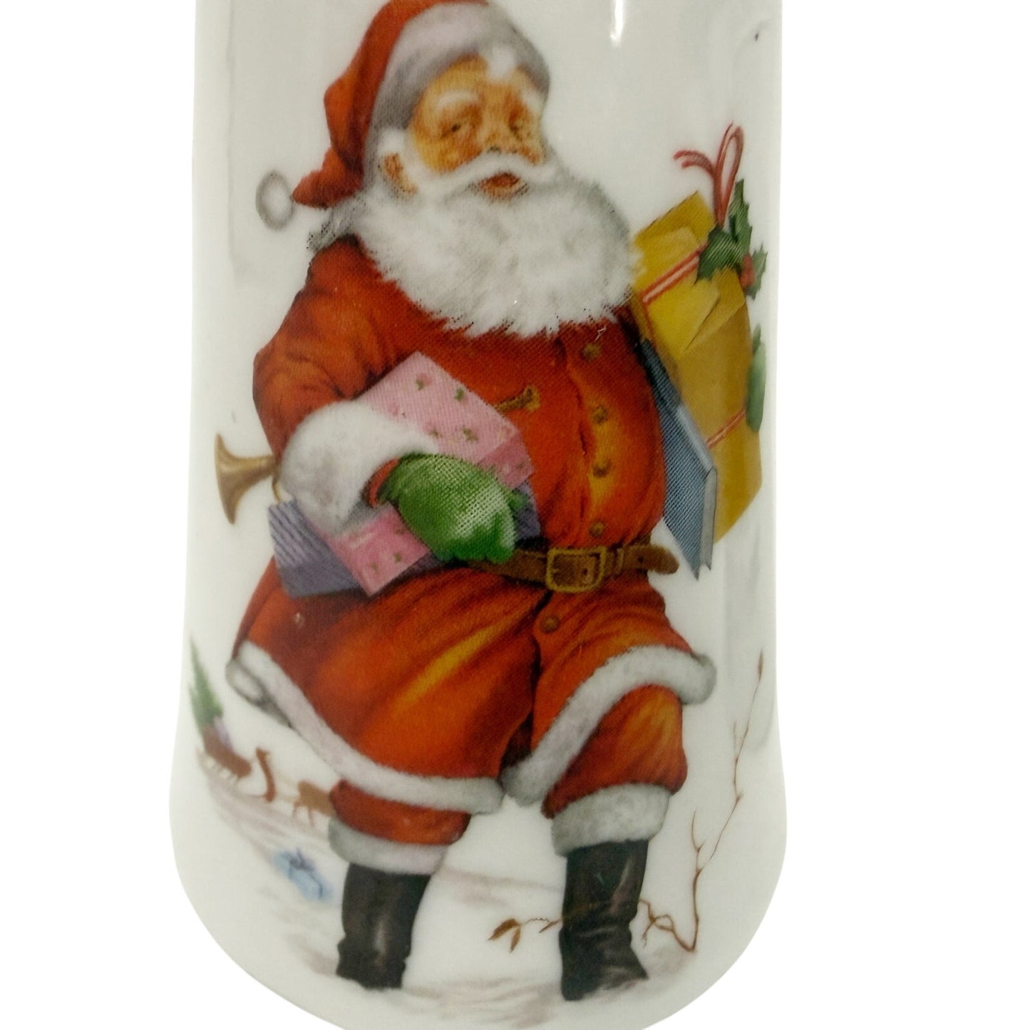 vintage JKW Bavaria Santa Claus with gifts Salt & Pepper set Christmas Germany