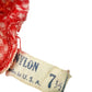 vintage red & white Ruffled sheer Fashion Dress Gloves women's 7.5 small medium