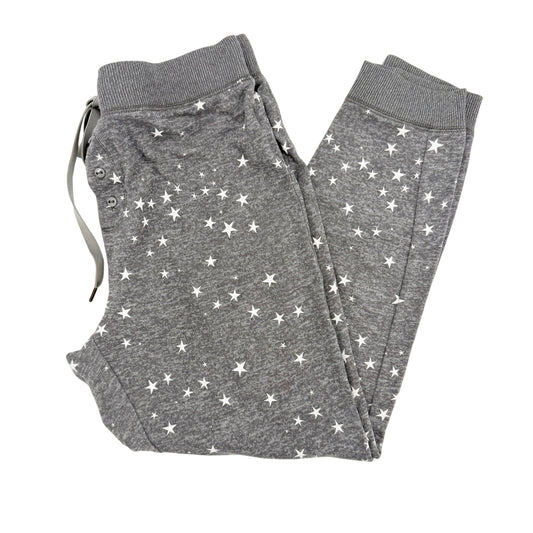 J Crew gray & white stars Sleep jogger Pants women's SMALL pajama lounge bottoms