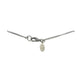 Bellaforma Jewelry silver tone metal Bar Pendant Necklace 18" long chain