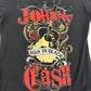 Johnny Cash guitar Man in Black tee T-shirt juniors XL souvenir Nashville