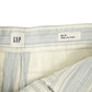 GAP blue & white striped Wide Leg Crop Pants 00 R extra small XXS mid rise NEW