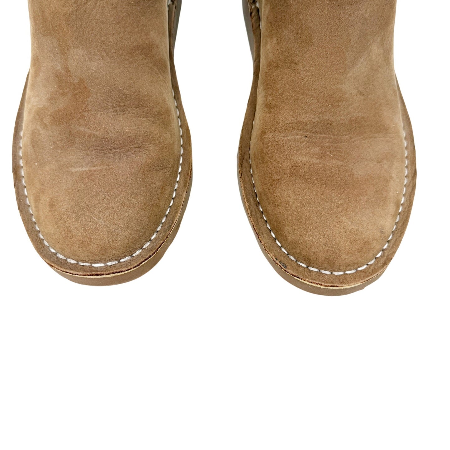 L.L.Bean brown Stonington Chelsea women's 7 M shoes nubuck leather booties