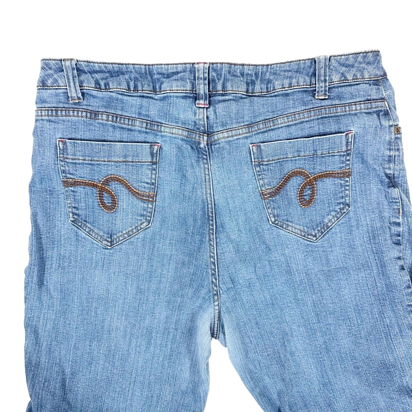 Smith's Dungarees Jeans medium wash denim pants size 16 women's flare bootcut