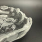 Mikasa frosted glass Sweet Meat Dish Carolers Collection Christmas holidays