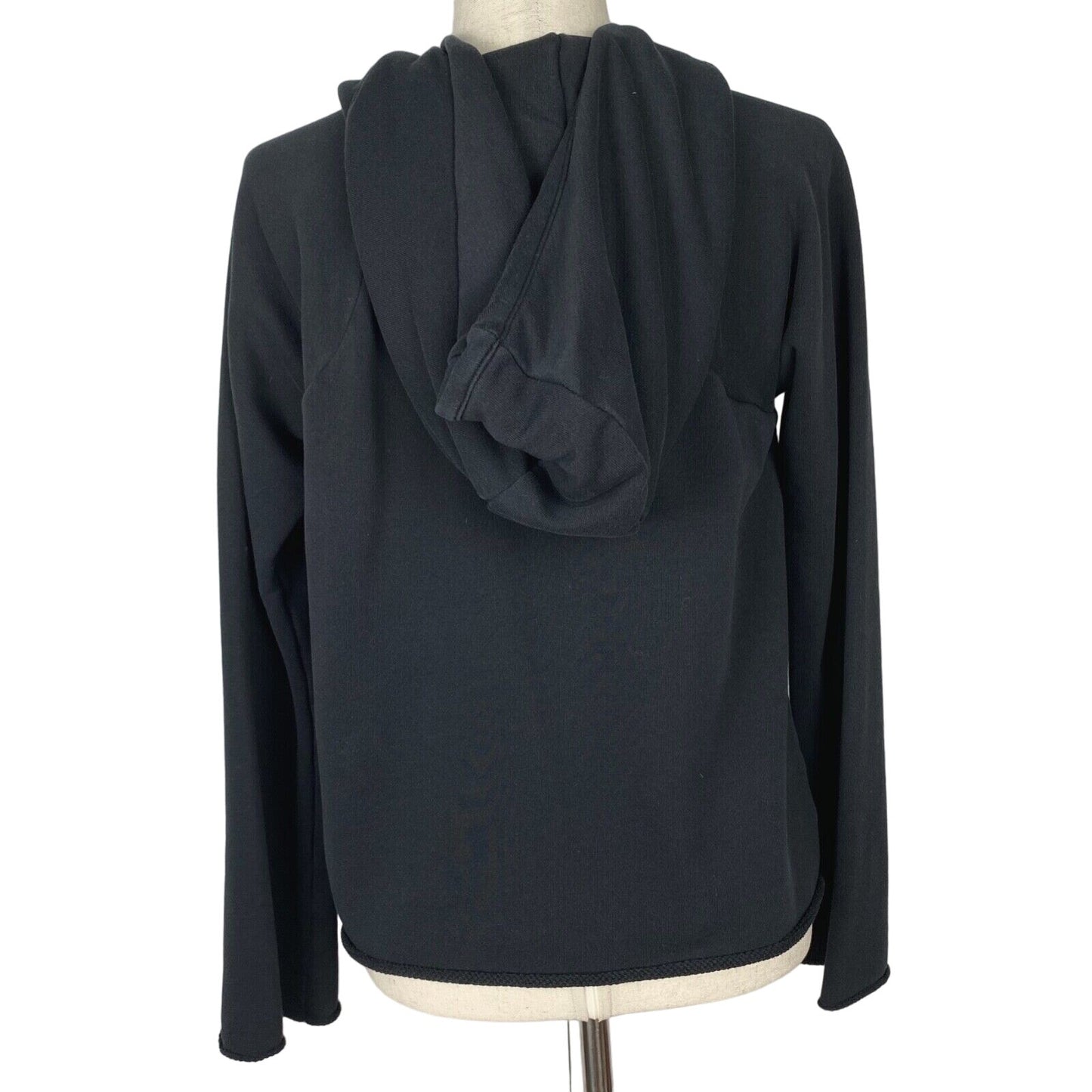 Athleta black Hoodie fleece sweatshirt pullover TOP women's S small