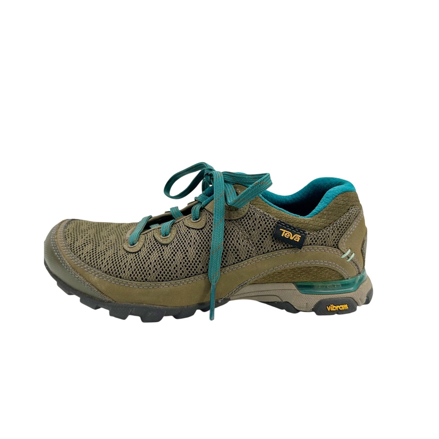 TEVA Ahnu Sugarpine brown & blue low profile hiking shoes womens 6.5 sneakers