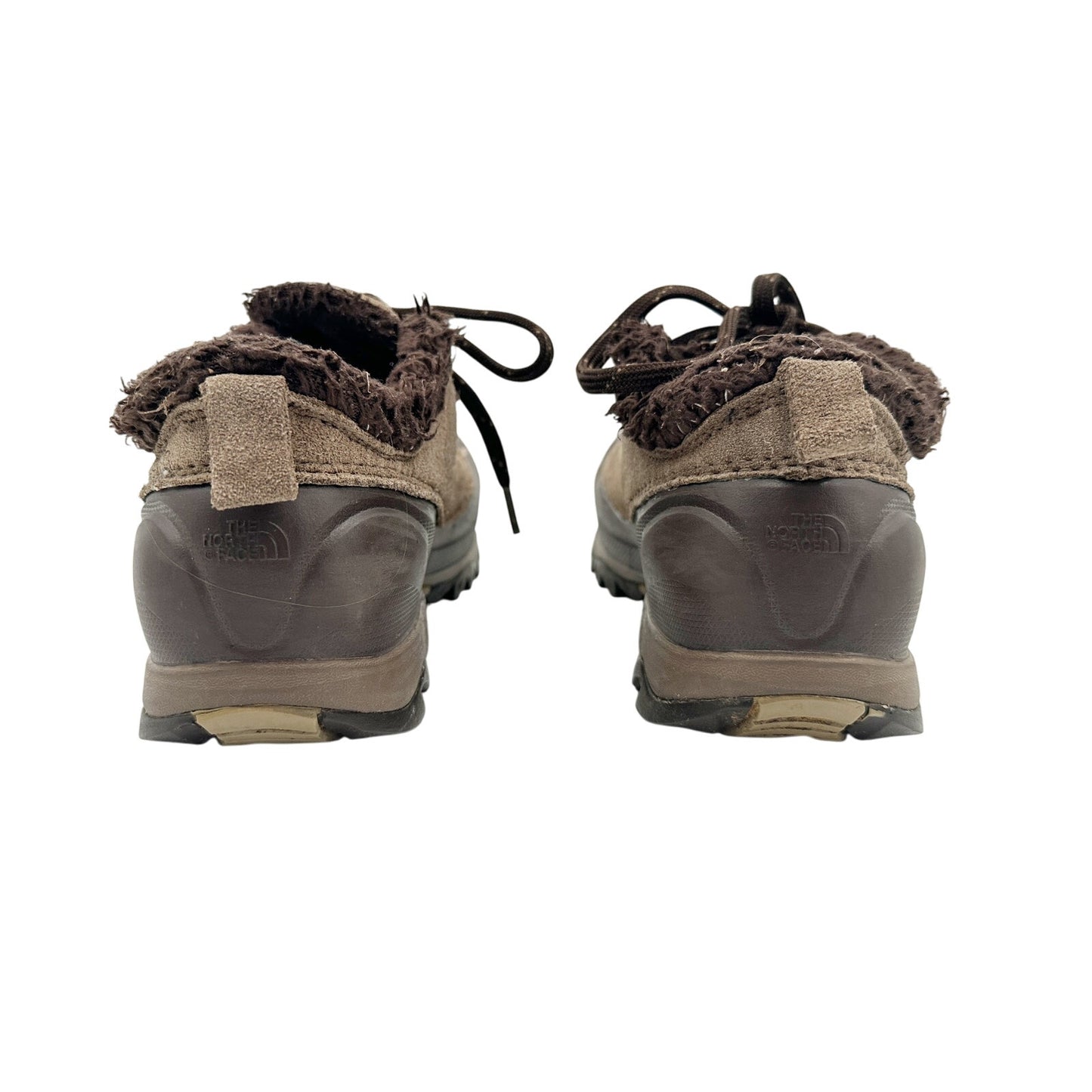 The North Face brown low profile Hiking Shoes women's 6 waterproof heat seeker