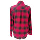 Rails red & black plaid Flannel button down Shirt women's SMALL
