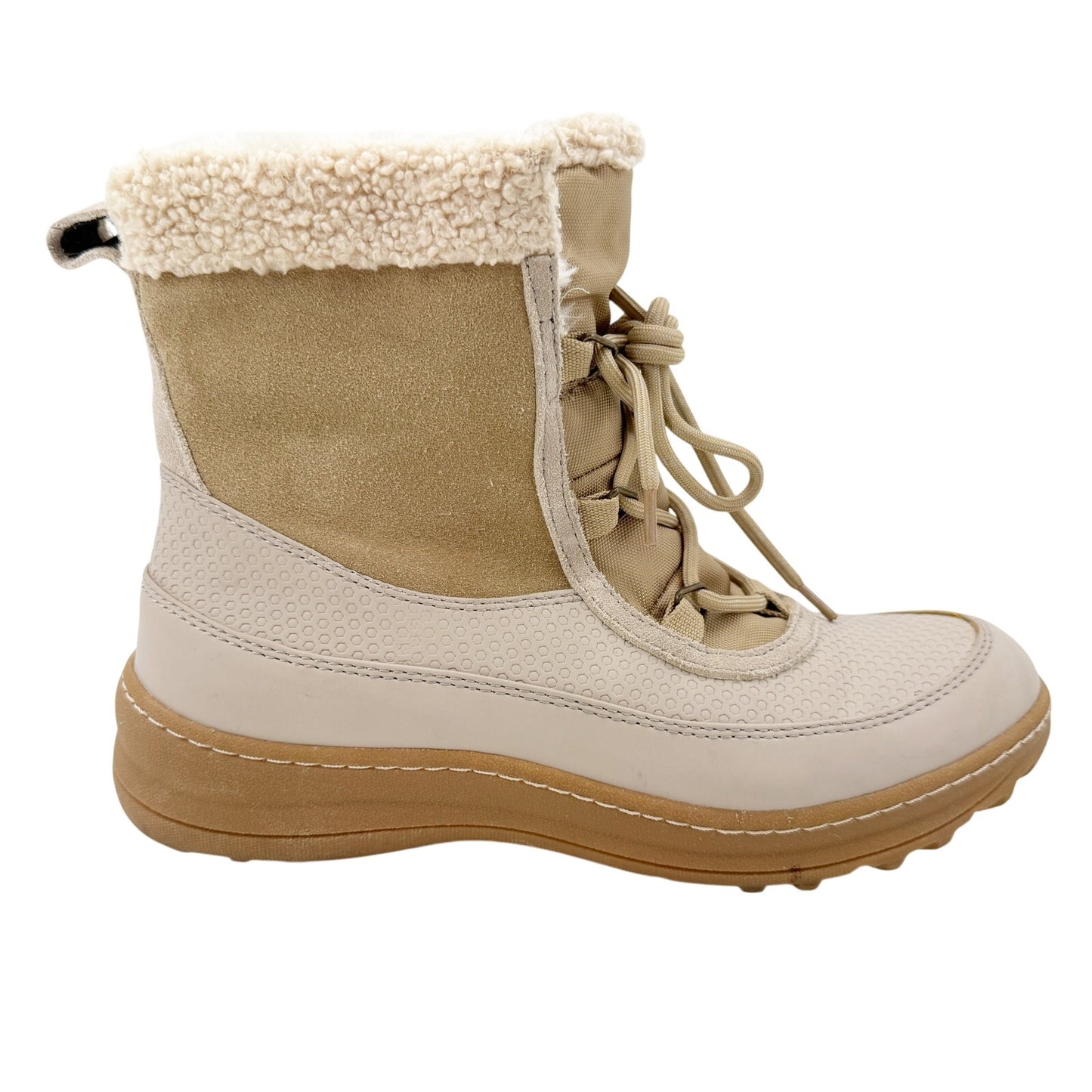 Baretraps khaki Alta Snow Boots women's 9.5 shoes 9 1/2 M cold weather booties