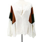 We the Free People Beating Hearts Top women's SMALL white green brown NEW blouse