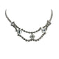 vintage clear rhinestones Choker Necklace costume jewelry
