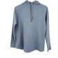 Orvis storm blue Waffle Knit Thermal Pullover Hoodie women's MEDIUM shirt top