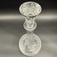 15" crystal cut glass Decanter & Stopper | vintage barware