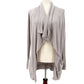 Athleta gray Studio Wrap Cardigan women's SMALL open front yoga coverup