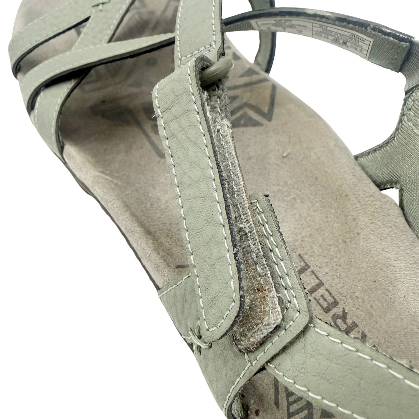Merrell Sandspur Rose Leather blue dove Sandals women's 10 shoes casual straps