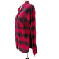Rails red & black plaid Flannel button down Shirt women's SMALL