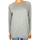 LEITH gray sweatshirt long TOP size XS extra small shoulder side zipper details
