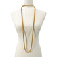 vintage long strand gold beads Beaded Necklace costume jewelry