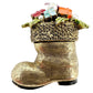 vintage Mode-Art gold Santa's Boot BROOCH gifts Christmas holidays jewelry pin