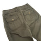 Athleta dark olive green Boulder Pants women's 4 small organic cotton bootcut
