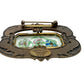 vintage Pididdly Links Flowers in Glass prism metal BROOCH floral jewelry pin