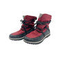 Sorel red & black Ankle Winter Boots women's 7 waterproof slip-on shoes w/ tie