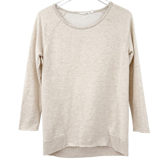 Athleta Studio CYA Sweatshirt oatmeal heather Top women's XS athleisure
