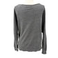 dark gray & orange Texas Longhorns off shoulder Sweatshirt Top women's XL