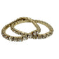 two vintage strands of clear Rhinestones stretch Bracelets costume jewelry