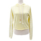 Wildfox lemon meringue yellow white Broken Dreams Crop Hoodie women's SMALL top
