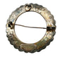 vintage Virgin Mary Mother of Pearl cameo BROOCH religious Jerusalem 935 silver