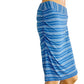 Athleta blue & gray stripes straight pencil SKIRT size S small ruched side