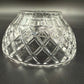 vintage Lenox criss cross cut Diamond 5" Round Bowl clear crystal glass giftware