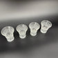 set of 4 crystal Shot Glasses | vintage barware