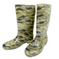 Stuart Weitzman green camo camouflage rubber BOOTS shoes size XL (10) mid-calf