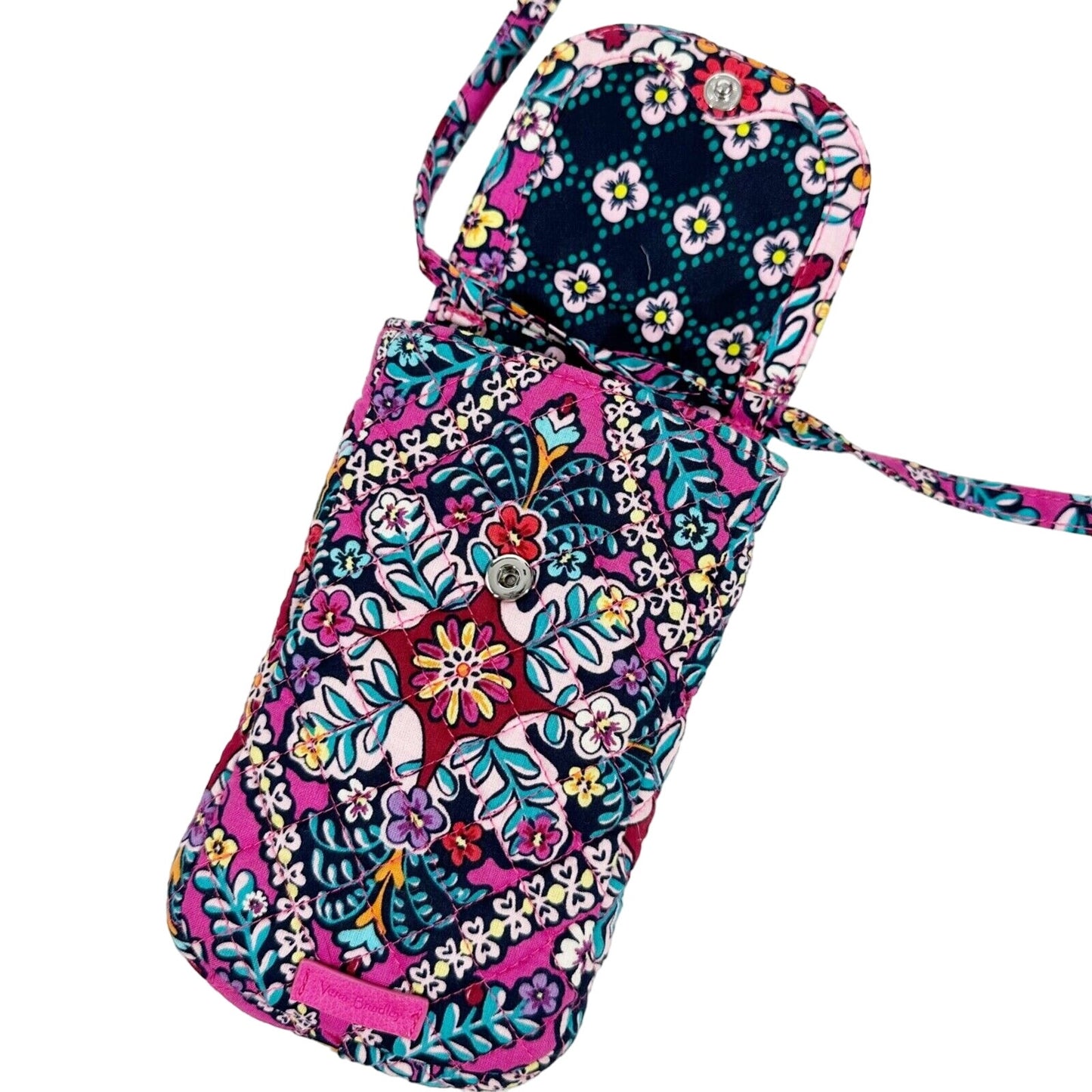 Vera Bradley pink Kaleidoscope Crossbody Mini Purse Phone Case bag Spring 2019