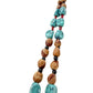 brown blue red black Beaded Tassel Necklace leather strap fashion jewelry