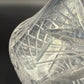 15" crystal cut glass Decanter & Stopper | vintage barware