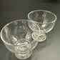 vintage pair Homestead Tumbler Glasses Federal Glass 4oz clear cups MCM cocktail